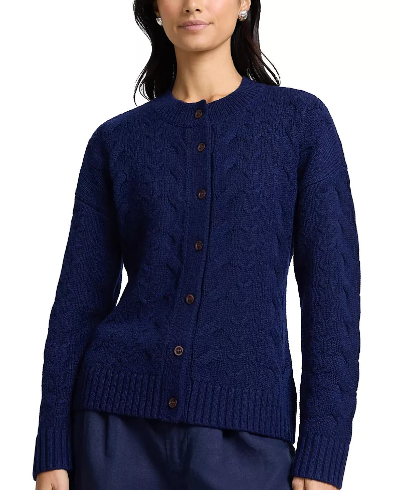 Onia Fitted Cable Knit Cardigan