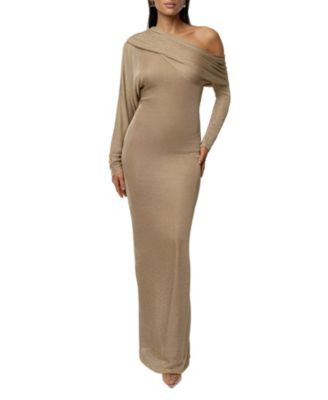  Drape and Shine Maxi Dress
