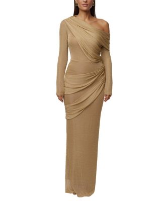  Opulent Metallic Maxi Skirt