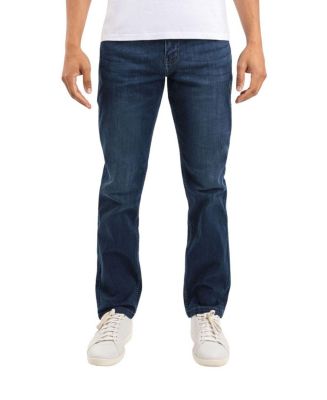 Mugsy Men's Classic Fit Jeans Signature Stretch Denim Blue Dark Wash ...