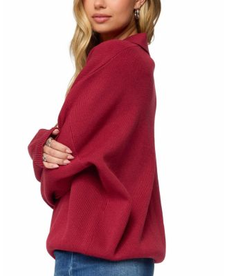 Lorie Oversized Knit Polo Sweater