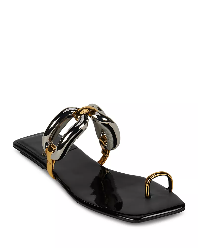 Jeffrey Campbell Women's Big Link Flat Sandals