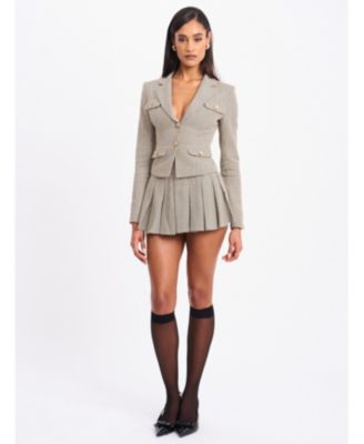  Oakley Plaid Preppy Style Blazer Jacket