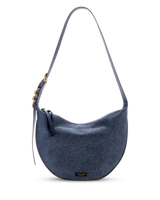 Mercer Medium Blue Canvas Hobo Bag