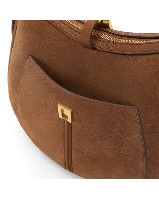 Siena Small Suede Hobo Bag