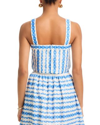 Structured Taffeta Top & Midi Skirt