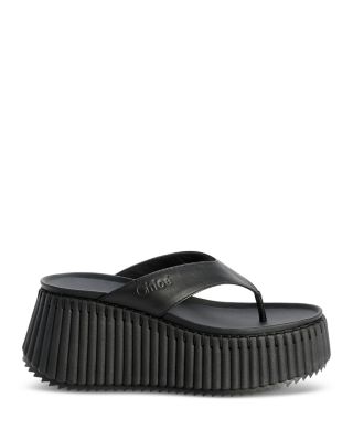 Women's Nama Leather Platform Sandals