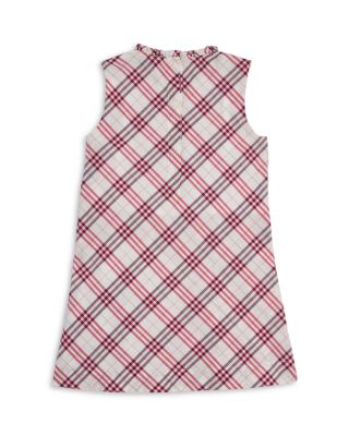 Girls' Yvette Check Sleeveless Cotton Dress - Baby, Little Kid