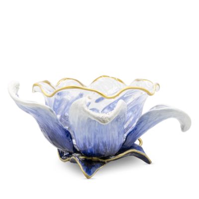 Ellie Flower Bowl, Blue