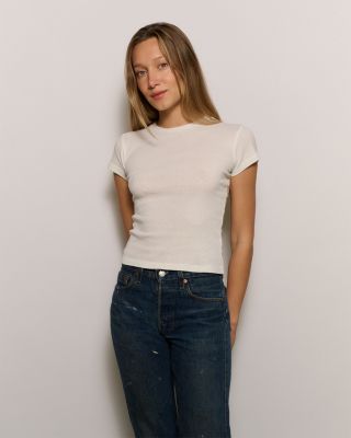 Pointelle Cap Sleeve Top