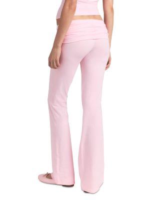 Cotton Jersey Foldover Pants