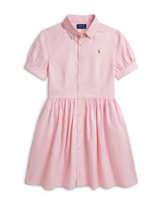 Girls' Cotton Oxford Shirtdress - Big Kid