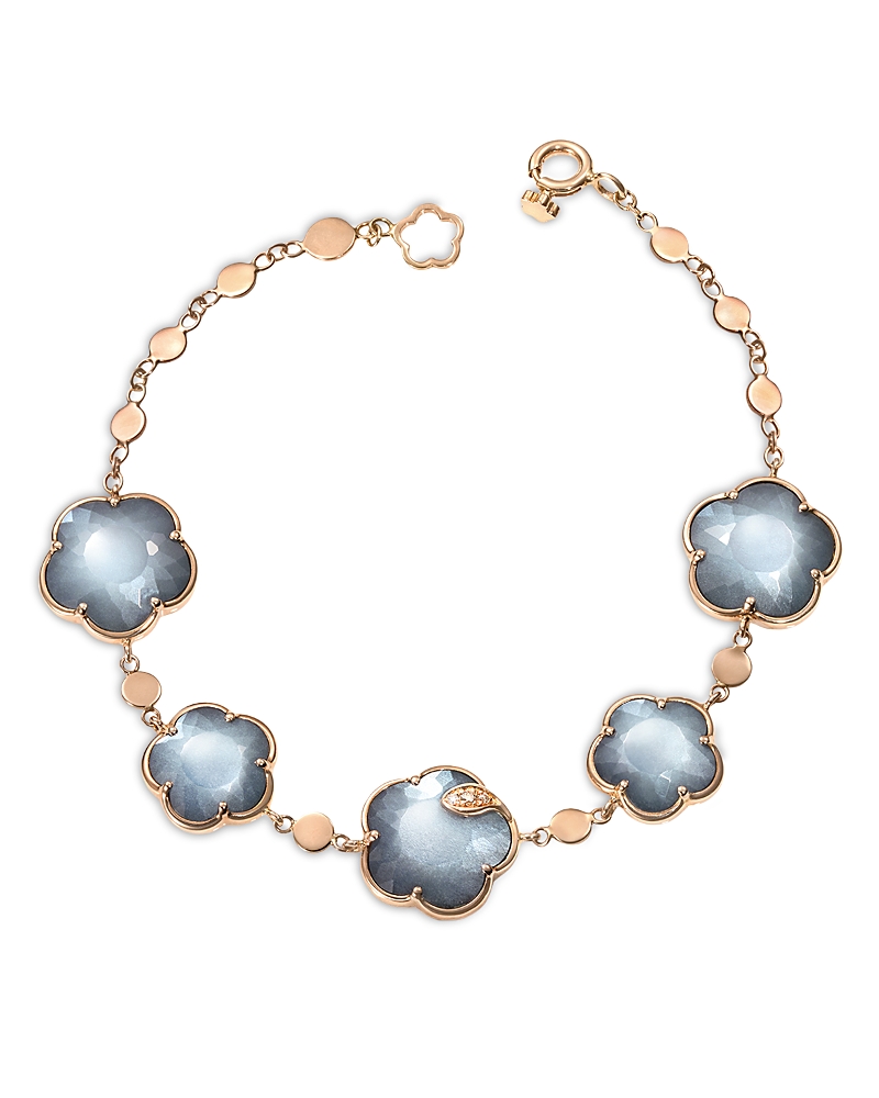 Pasquale Bruni 18K Rose Gold Lunar Night Blue Gem & Diamond Bracelet