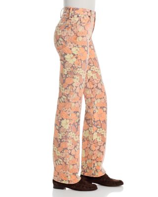The Kick It High Rise Jeans in Orange Blossom