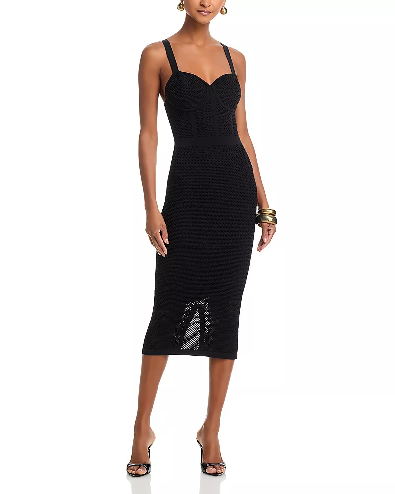 L'Agence Michelle Bra Cup Pointelle Dress