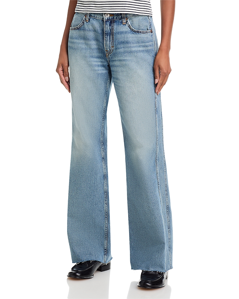 Re/done The Californian Mid Rise Jeans in Sunfaded Flower