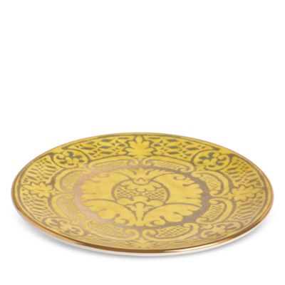 Fortuny Orsini Yellow Dessert Plate, Set of 4