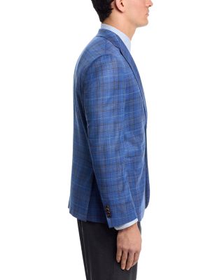 Midland Textured Plaid Regular Fit Sport Coat