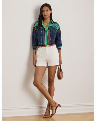 Relaxed Fit Belting & Polka Dot Shirt