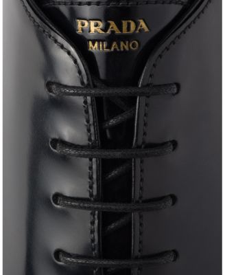 Men's Brushed Leather Lace-up Shoes