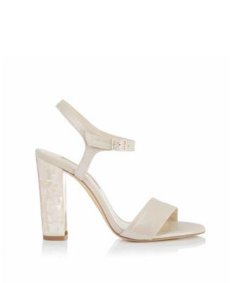  Women's Martina Ankle Strap Pearl Heel Sandal