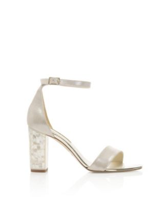  Women's Martene Ankle Strap Pearl Heel Sandal
