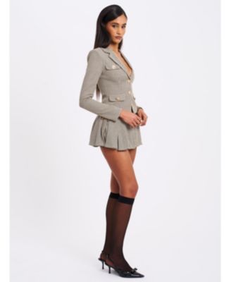  Oaklyn Plaid Pleated Mini Skort