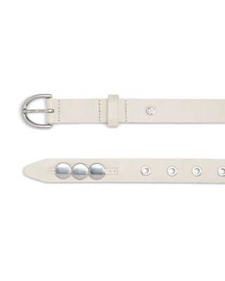 Luna Women's Disc Detail Leather Belt 
