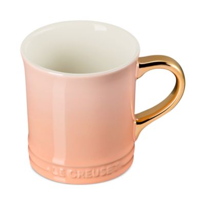 Metallic Handle Stoneware Mug