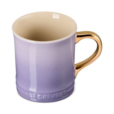 Metallic Handle Stoneware Mug