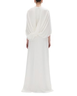 Hallie Draped Cape Gown