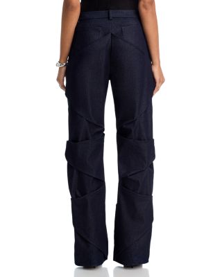 Astrid Denim Draped Trousers