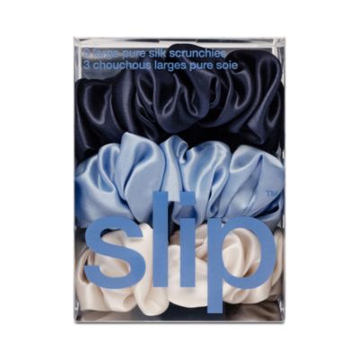 Pure Silk Large Scrunchies, Set of 3