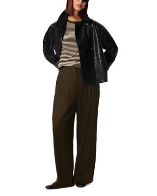 Striped Crewneck Pocket Top