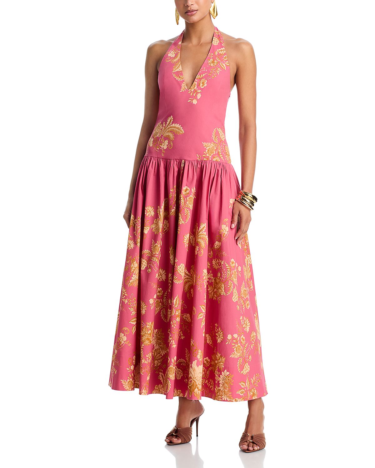 Hemant and Nandita Halter Neck Max Dress