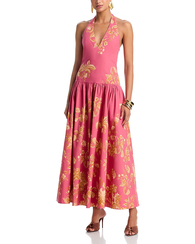 Hemant and Nandita Halter Neck Max Dress