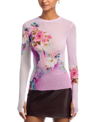 Kaylee Top in Marble Floral