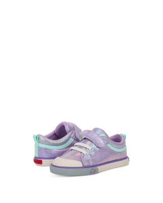 Girls' Kristin Purple Metallic Sneakers - Toddler