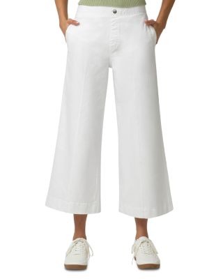 Fine Lines Denim Crop Wide Leg Pants