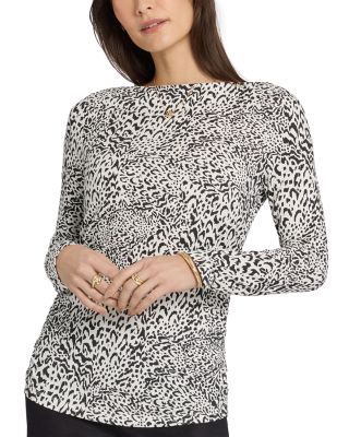 Gathered Boat Neck Top