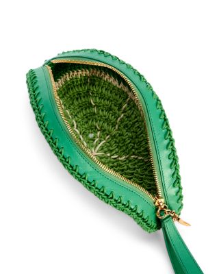 Lime Slice Woven Cotton Pouch 