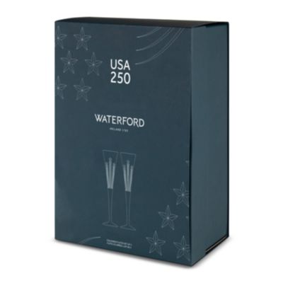 USA 250 Collection Color Champagne Flutes, Set of 2