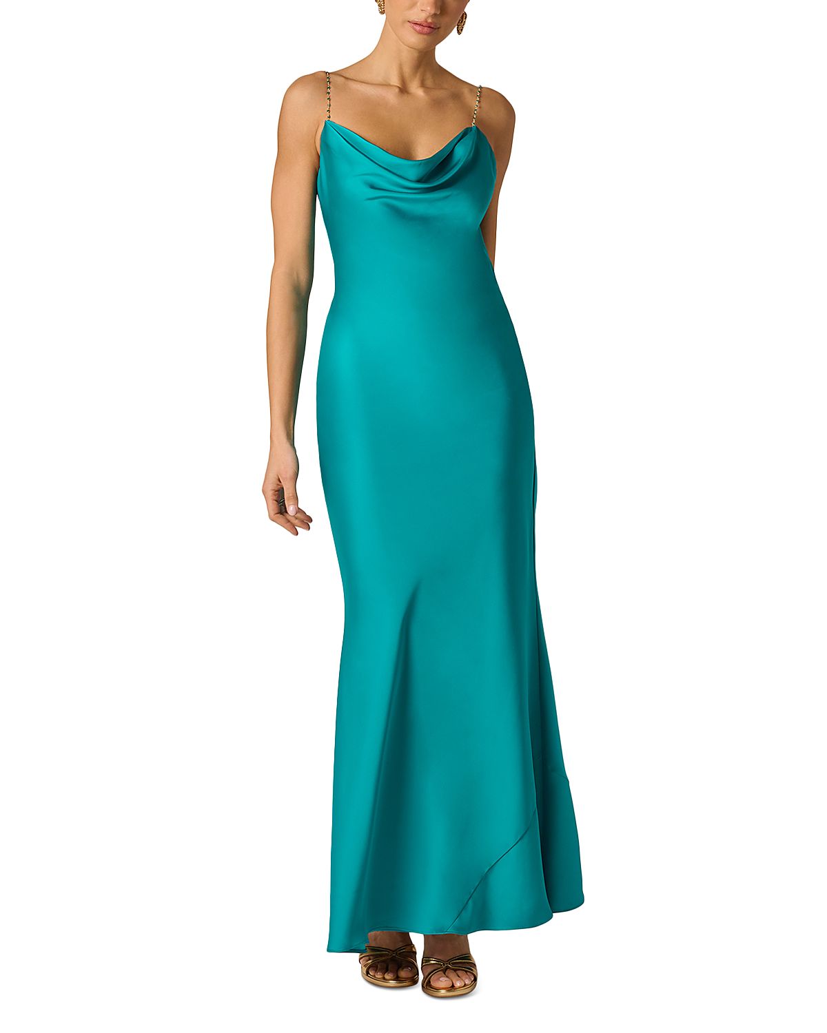 Adrianna By Adrianna Papell Stretch Satin Dress