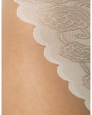 French Lace Control Top Sheer Tights