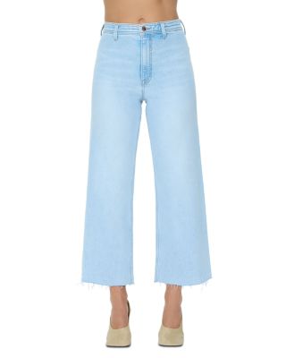 Penny High Rise Wide Leg Crop Jeans in Eternal