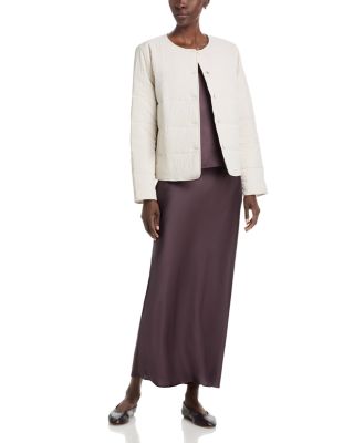 Round Neck Quilted Jacket