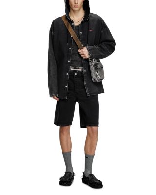 Regular Fit Black Denim Jean Shorts