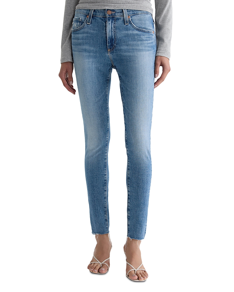 Ag Farrah Mid Rise Skinny Ankle Jeans in American West