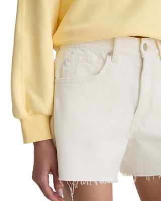 Halle Denim Shorts in Powder Mended