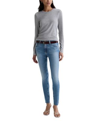 Farrah Mid Rise Skinny Ankle Jeans in American West